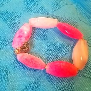 Love poppy hotpink and pink bracelet